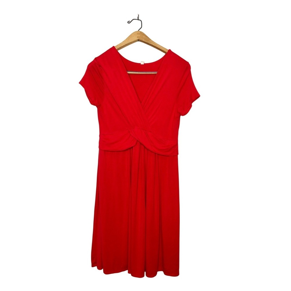 PinkBlush Womens Maternity Red Mini Dress Medium M
